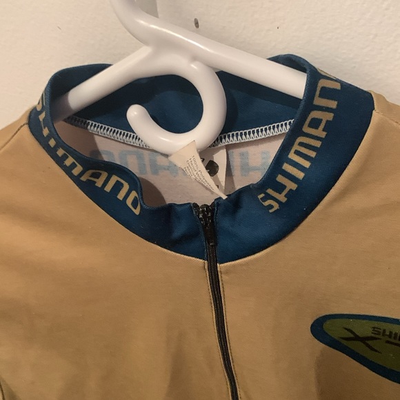Shimano XTR Bicycle Racing Golden Half Zip short sleeve shirt w/3 back pockets😮 - Picture 4 of 11